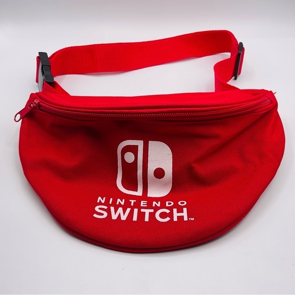 Nintendo Switch Together Tour Red Fanny Pack Adjustable Waist Promotional Zipper